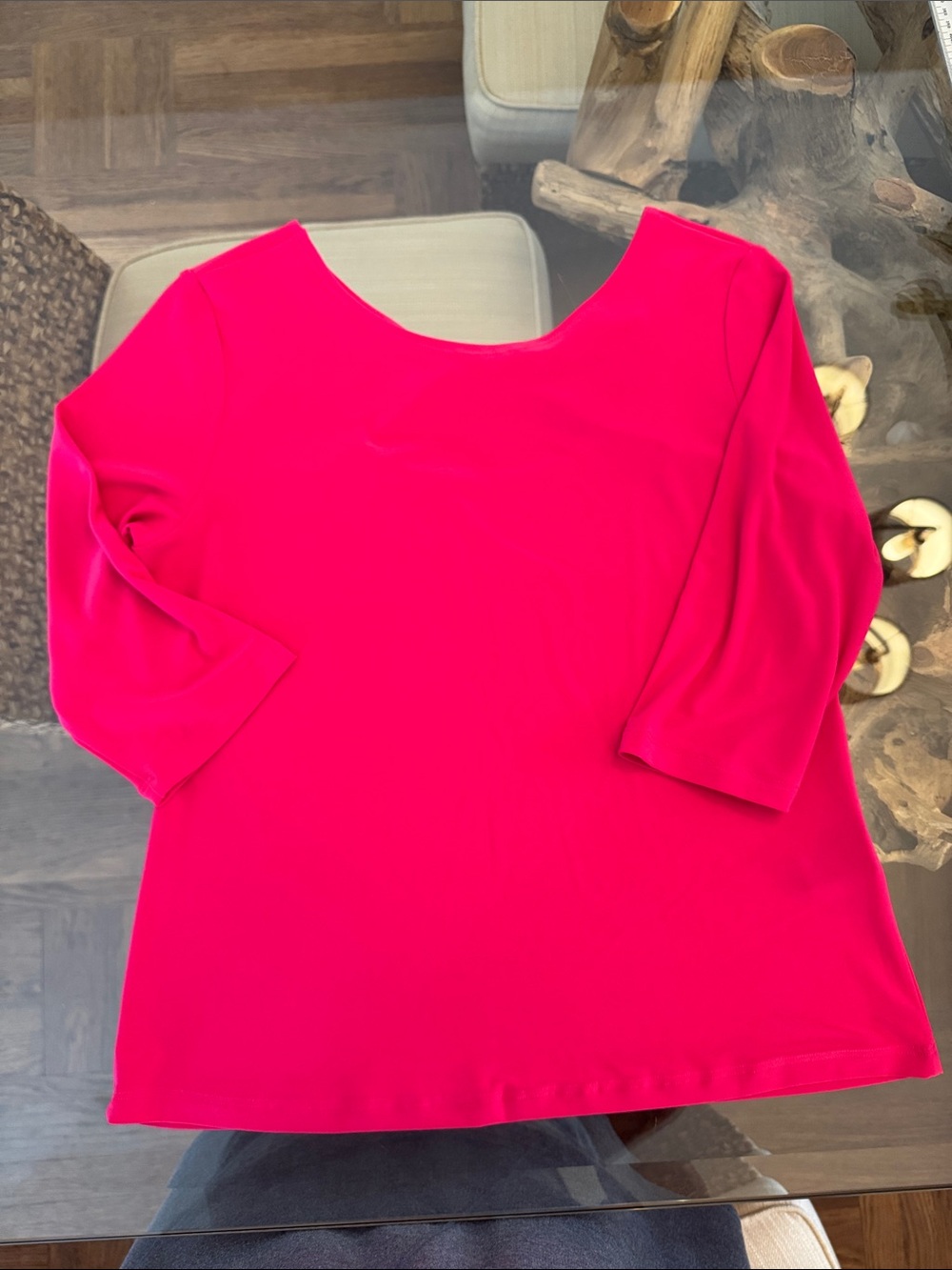 Clara Sun Woo Vibrant Hot Pink Top size small